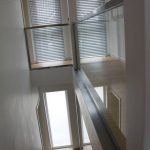 Glasgeländer an Treppenaufgang
