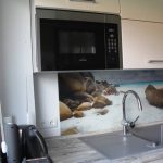 Küchenrückwand aus Glas mit Fotodruck Felsen