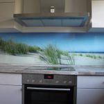Küchenrückwand aus Glas mit Fotodruck Düne